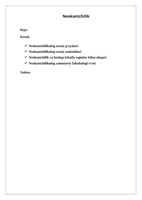 Neokantchilik