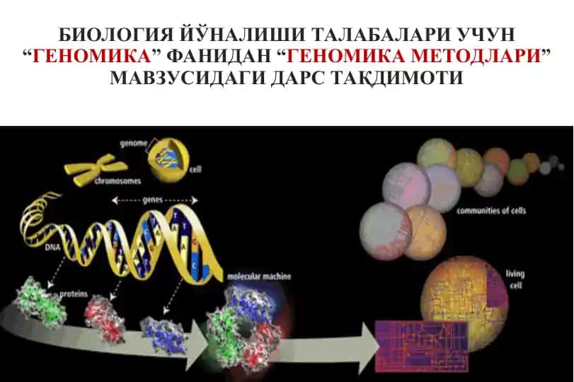 ГЕНОМИКА МЕТОДЛАРИ