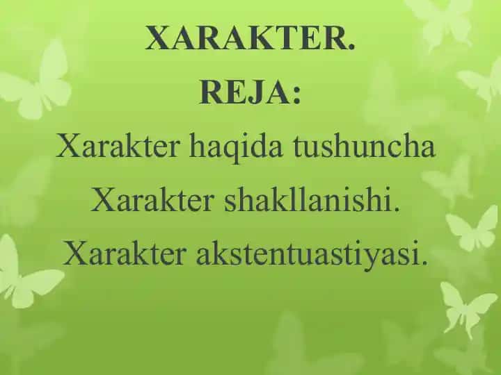 Xarakter