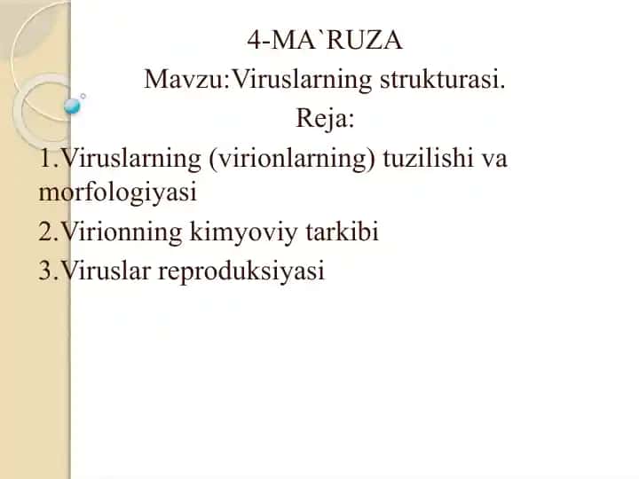 Viruslarning Strukturasi