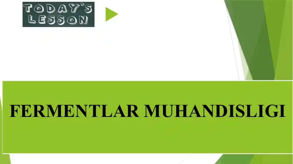 FERMENTLAR MUHANDISLIGI