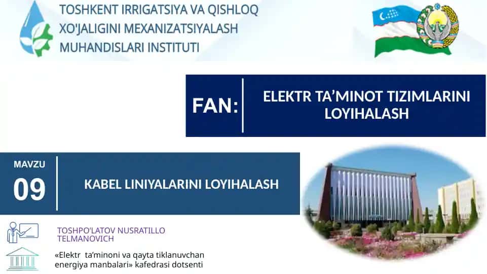 Kabel liniyalarini loyihalash