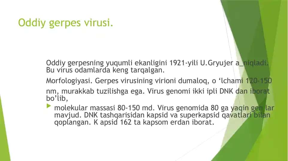 Oddiy gerpes virusi