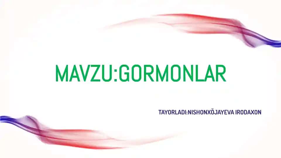 Gormonlar