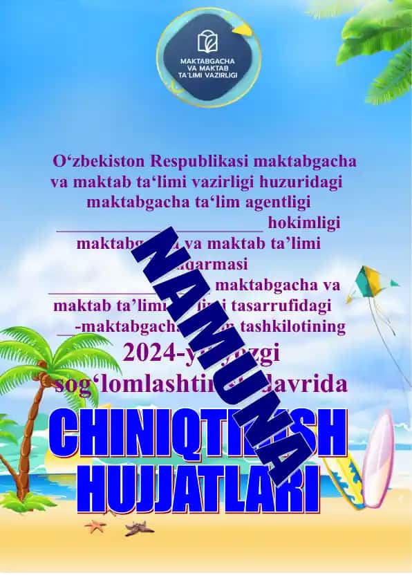 Chiniqtirish va sogʻlomlashtirish tadbirlari