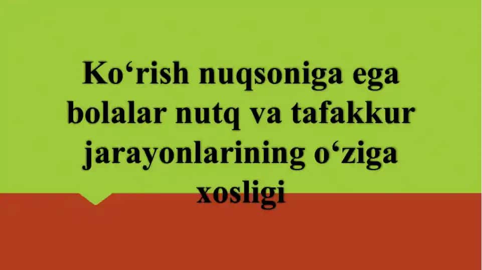 Tafakkurning o‘ziga xosligi