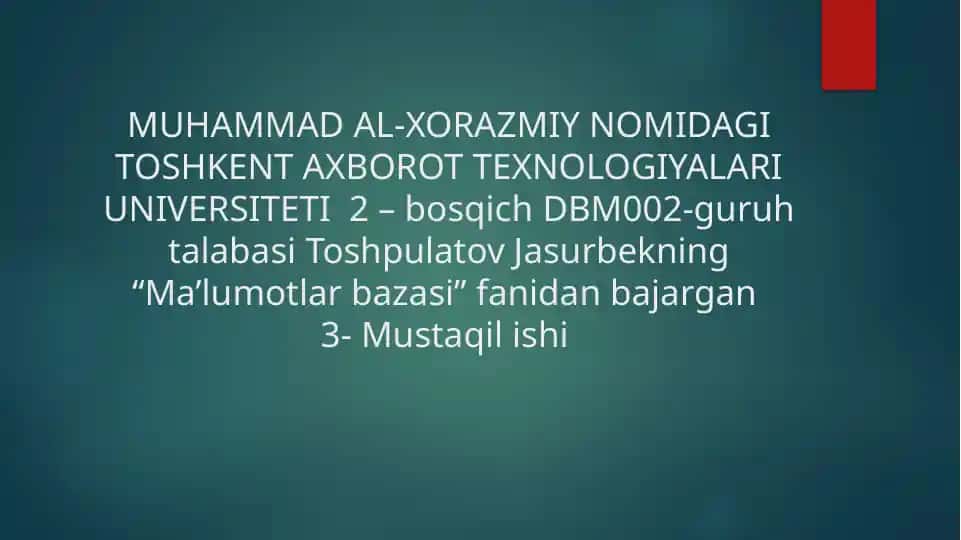 Having standart so‘zlar yaratish