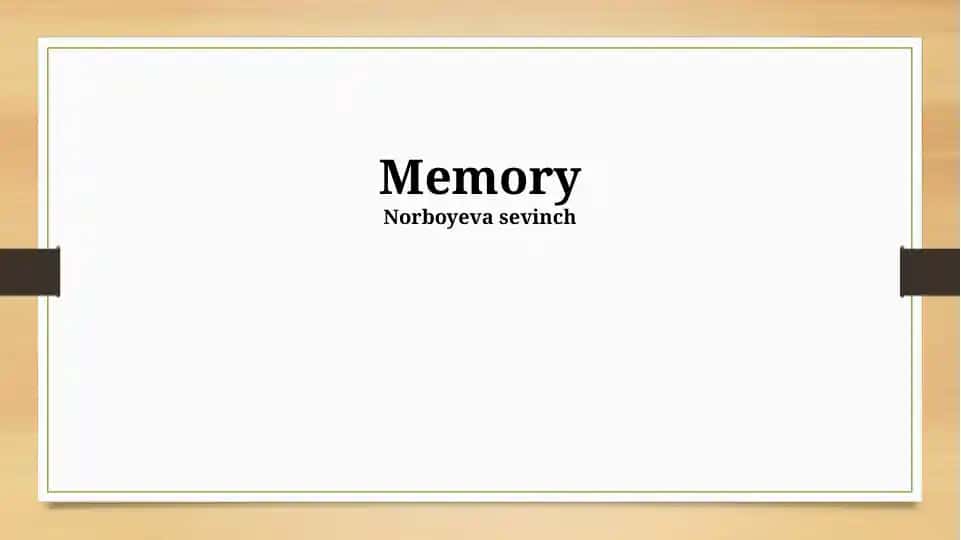 Memory