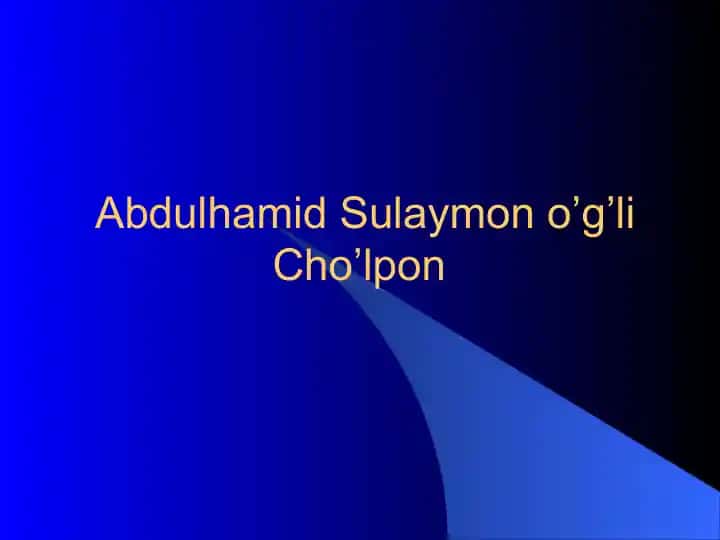 Cho'lpon