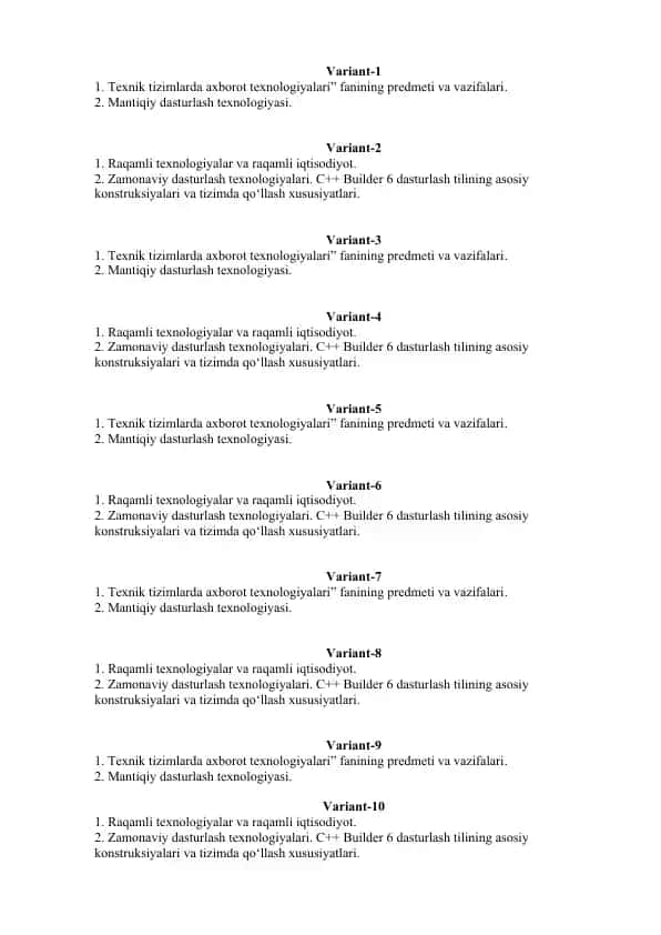 Raqamli texnologiyalar va raqamli iqtisodiyot