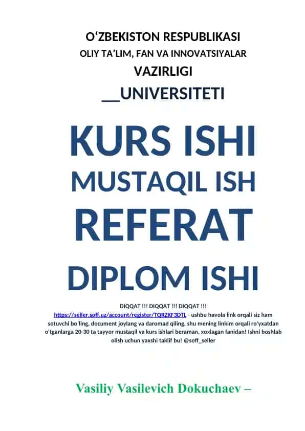 Tuproqshunoslik va tuproqlar geografiyasi asoschisi