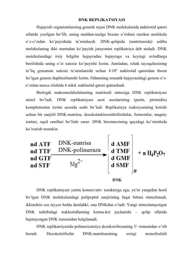DNK replikatsiyasi