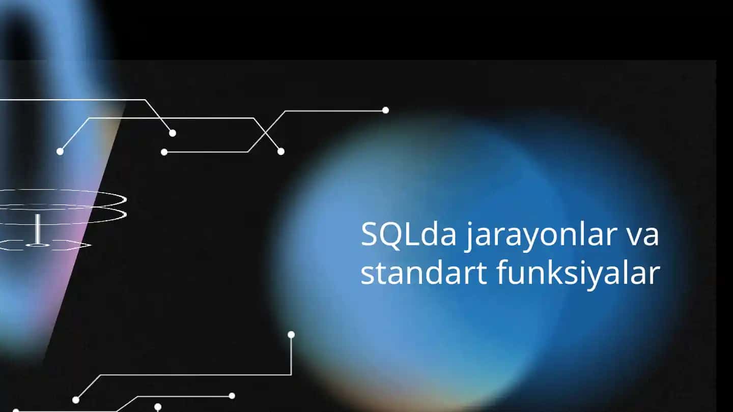 SQLdajarayonlarvastandartfunksiyalar