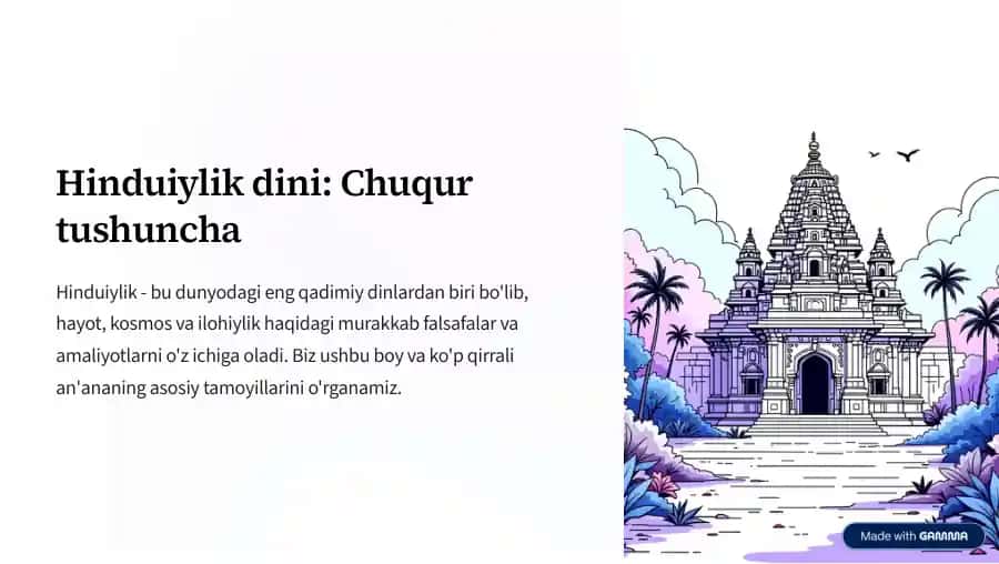 Hinduiylik dini: Chuqur tushuncha