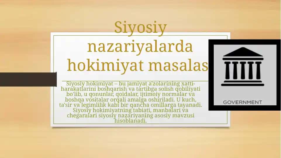 Siyosiy hokimiyat masalasi