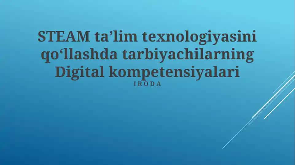 STEAM taʼlim texnologiyasi