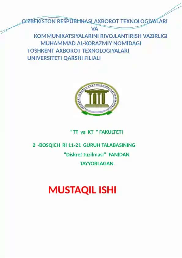 Diskrett uzilmasi