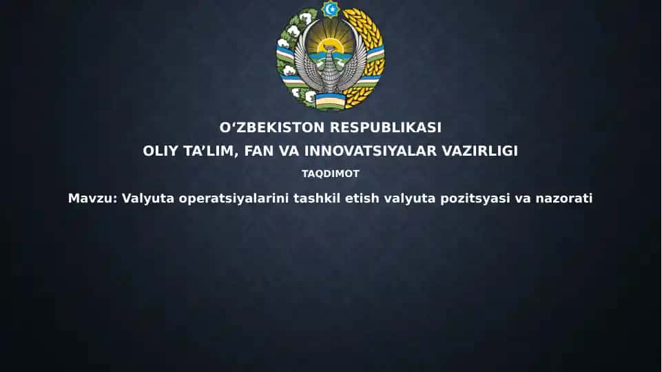 Valyuta operatsiyalari