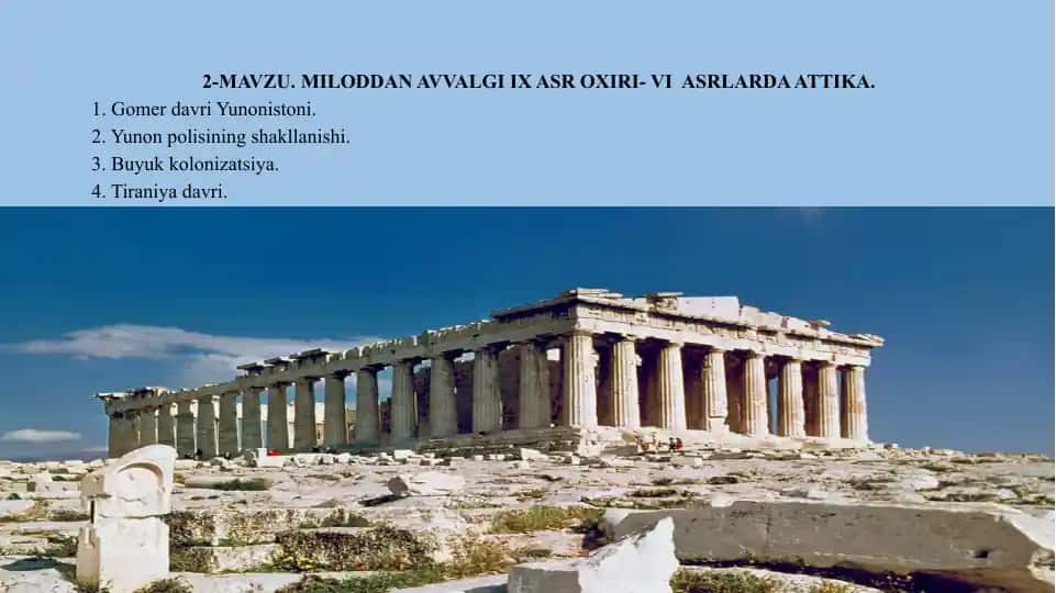 Miloddan Avvalgi Yunoniston Tarixi
