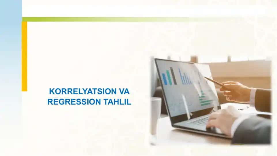 Korrelyatsion va regression tahlil