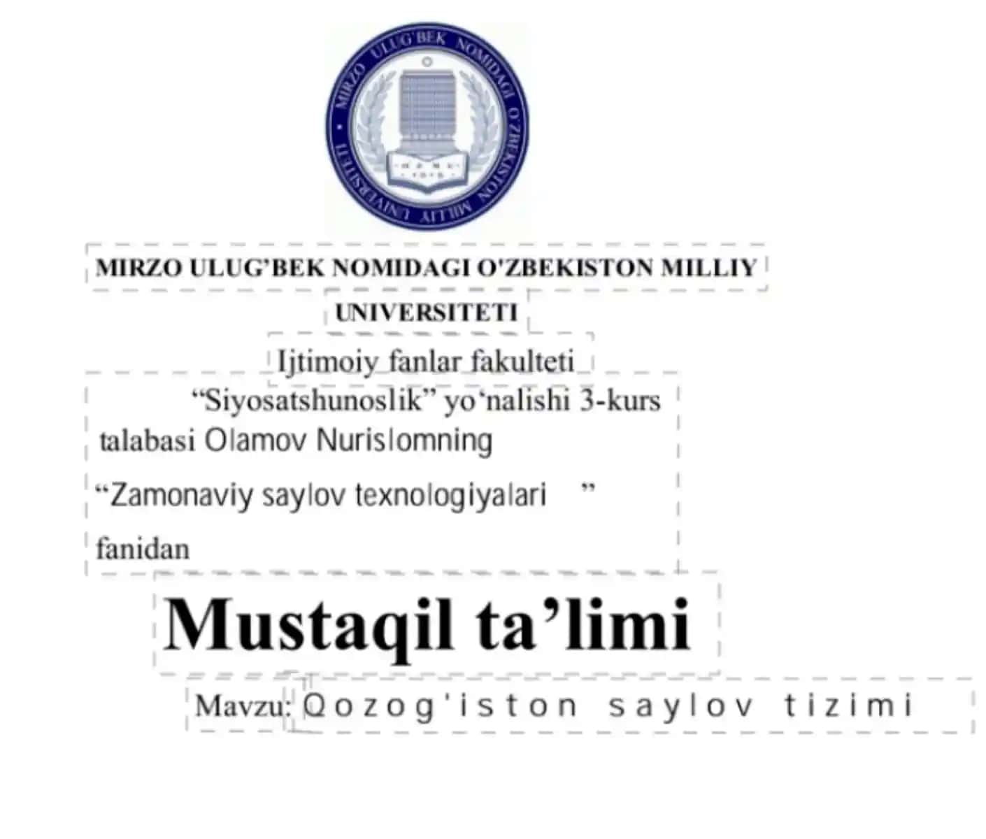 Qozogʻiston saylov tizimi
