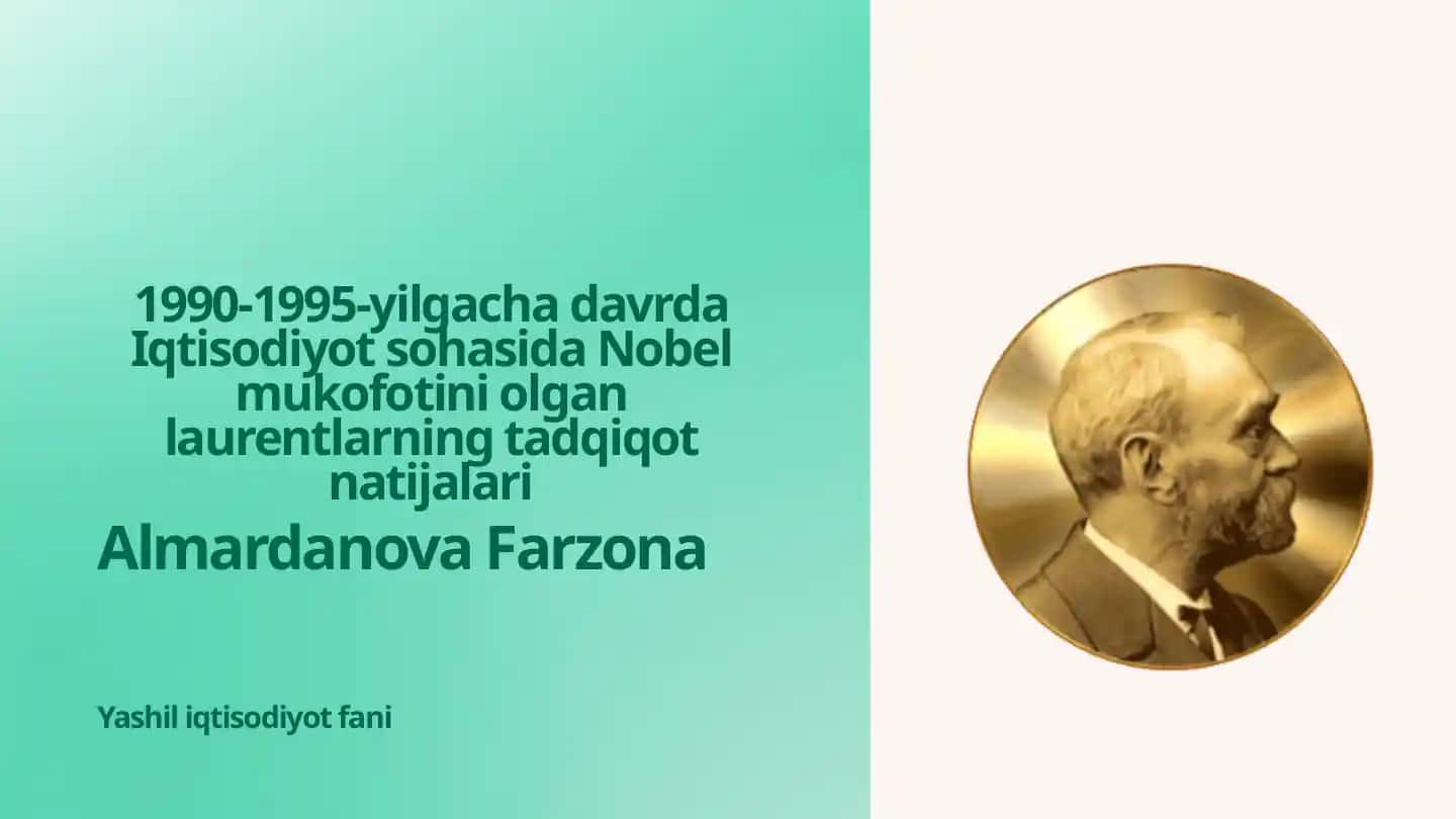 Yashil iqtisodiyot fani