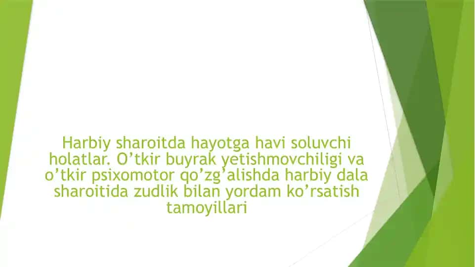 Buyrak yetishmovchiligi
