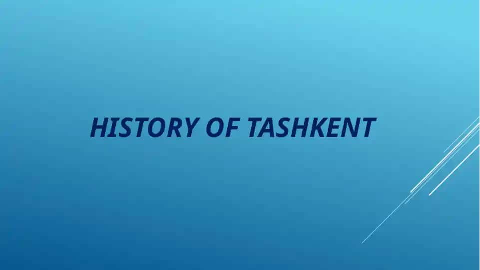 History of Tashkent
