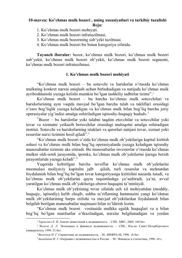 Ko’chmas mulk bozori