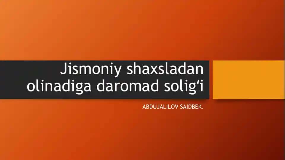 Daromad solig‘i