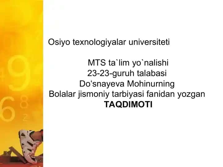 Jismoniy Mashqlar