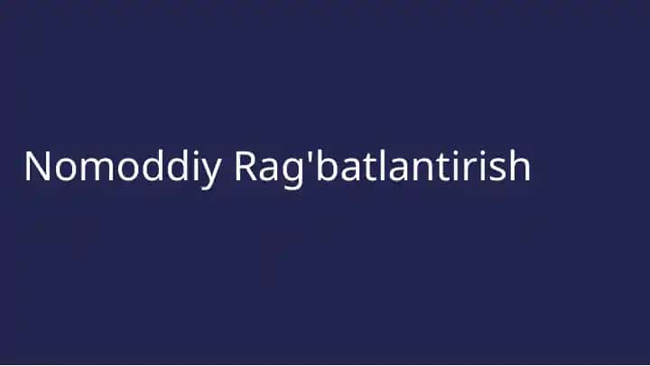 Nomoddiy Rag'batlantirish