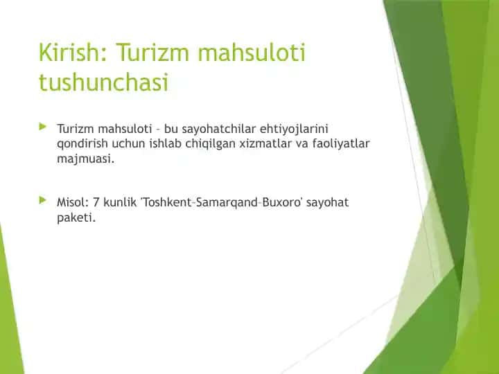 Turizm mahsuloti