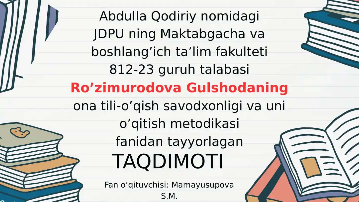 taqdimot