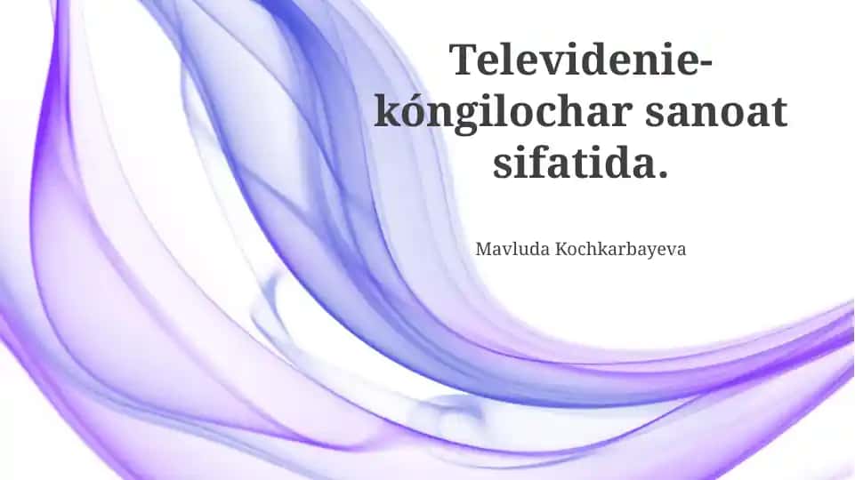 Televidenie-kóngilochar sanoat sifatida