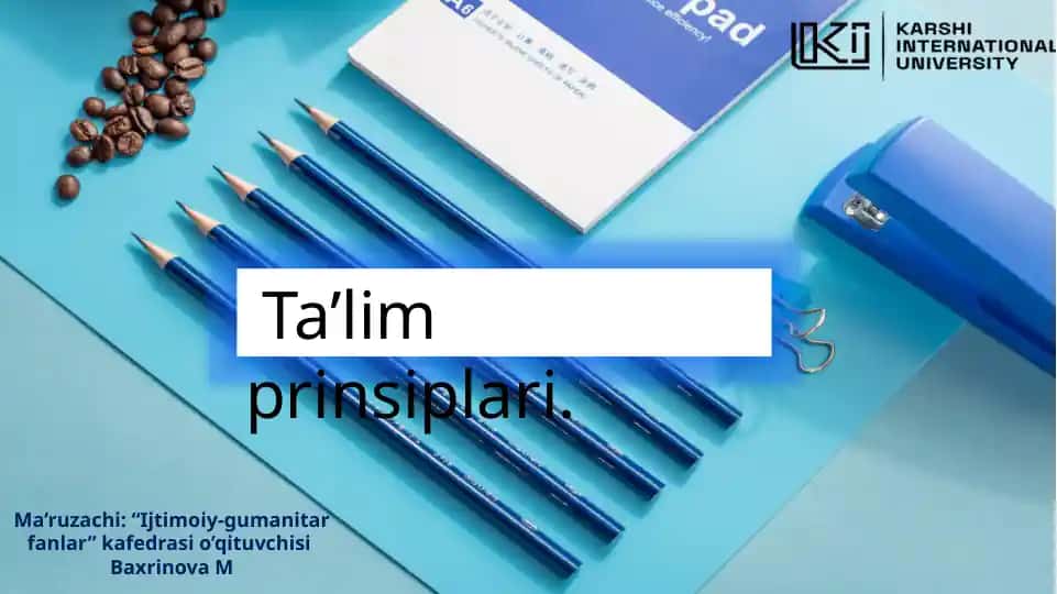 Ta’lim prinsiplari
