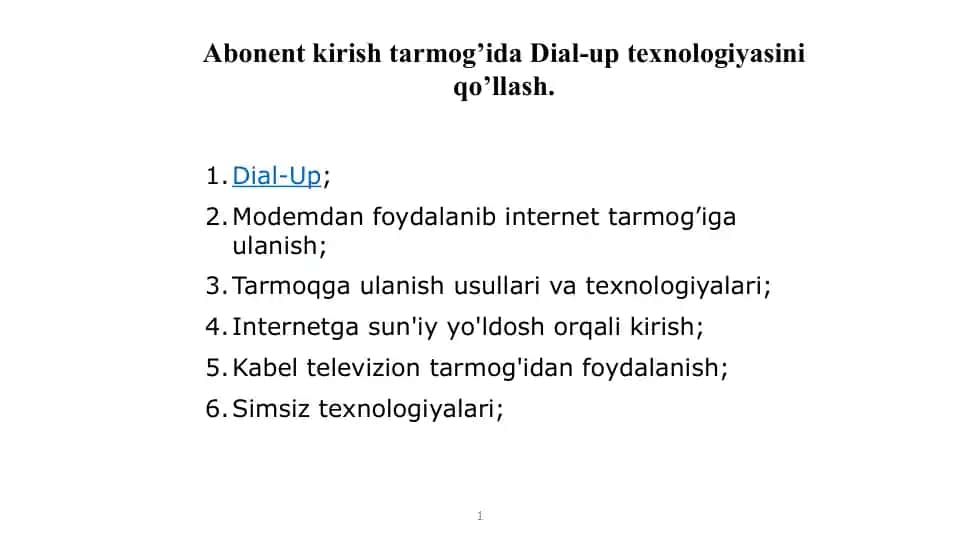 Dial-Up