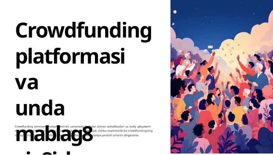 Crowdfunding platformasiva