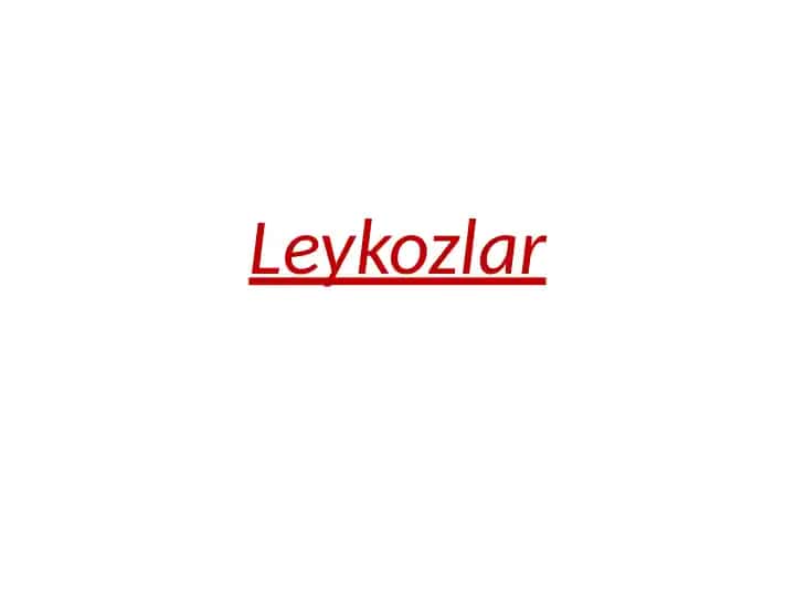 Leykozlar