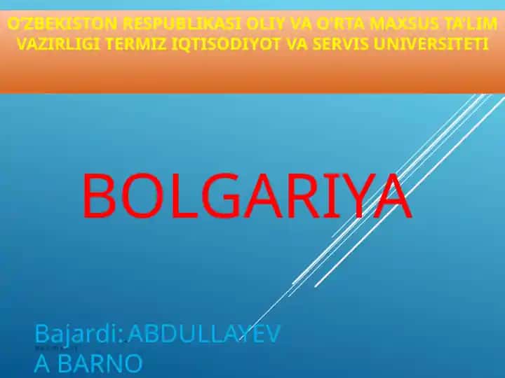 Bolgariya