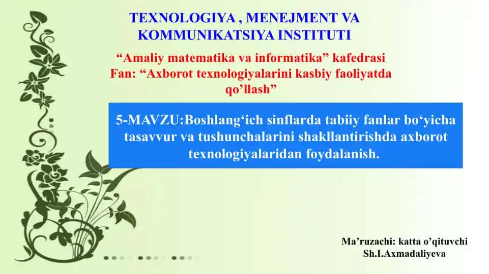 Amaliy matematika va informatika darslik