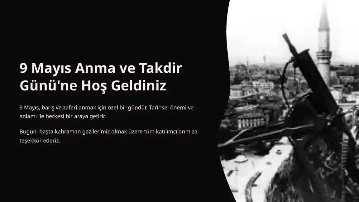 9 Mayıs Anma ve Takdir Günü