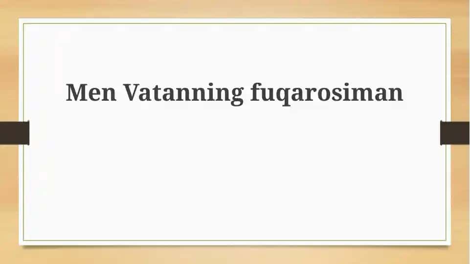 Men O'zbekiston fuqarosiman