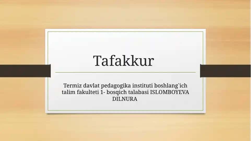 Tafakkur