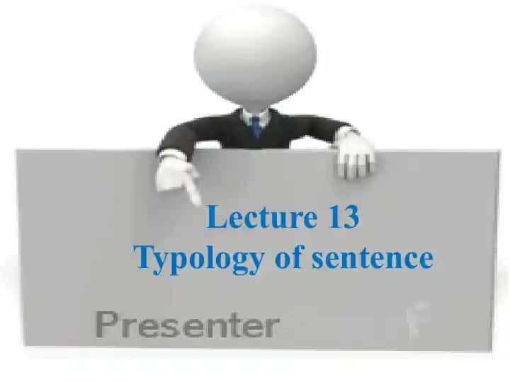 Typology of sentence