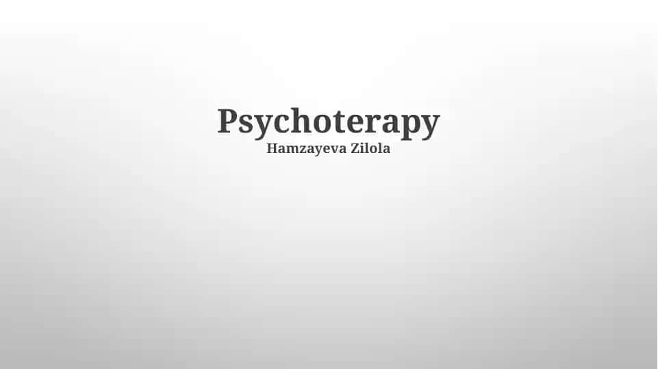 Psixoterapiya