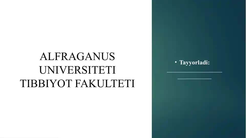 Etil spirtining organizmdagi farmokinetikasi