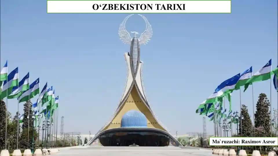 O‘zbekiston Tarixi asosiy adabiyotlari