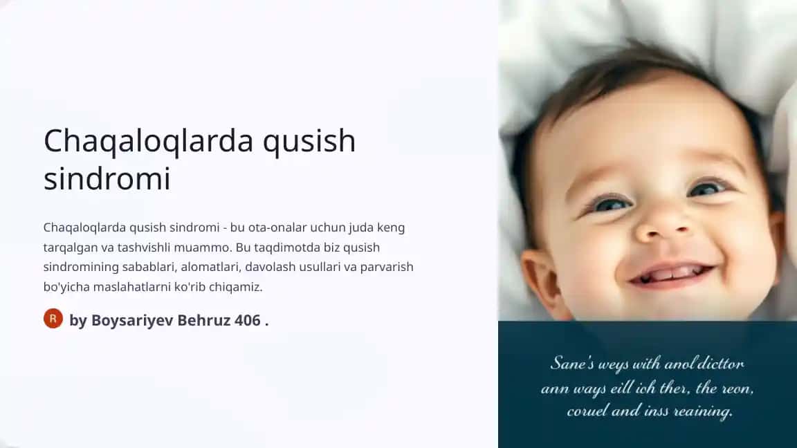 Qusish sindromi va qayt qilish