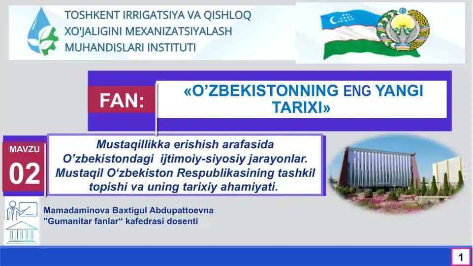 O‘zbekistonda Mustaqillikka erishish jarayoni